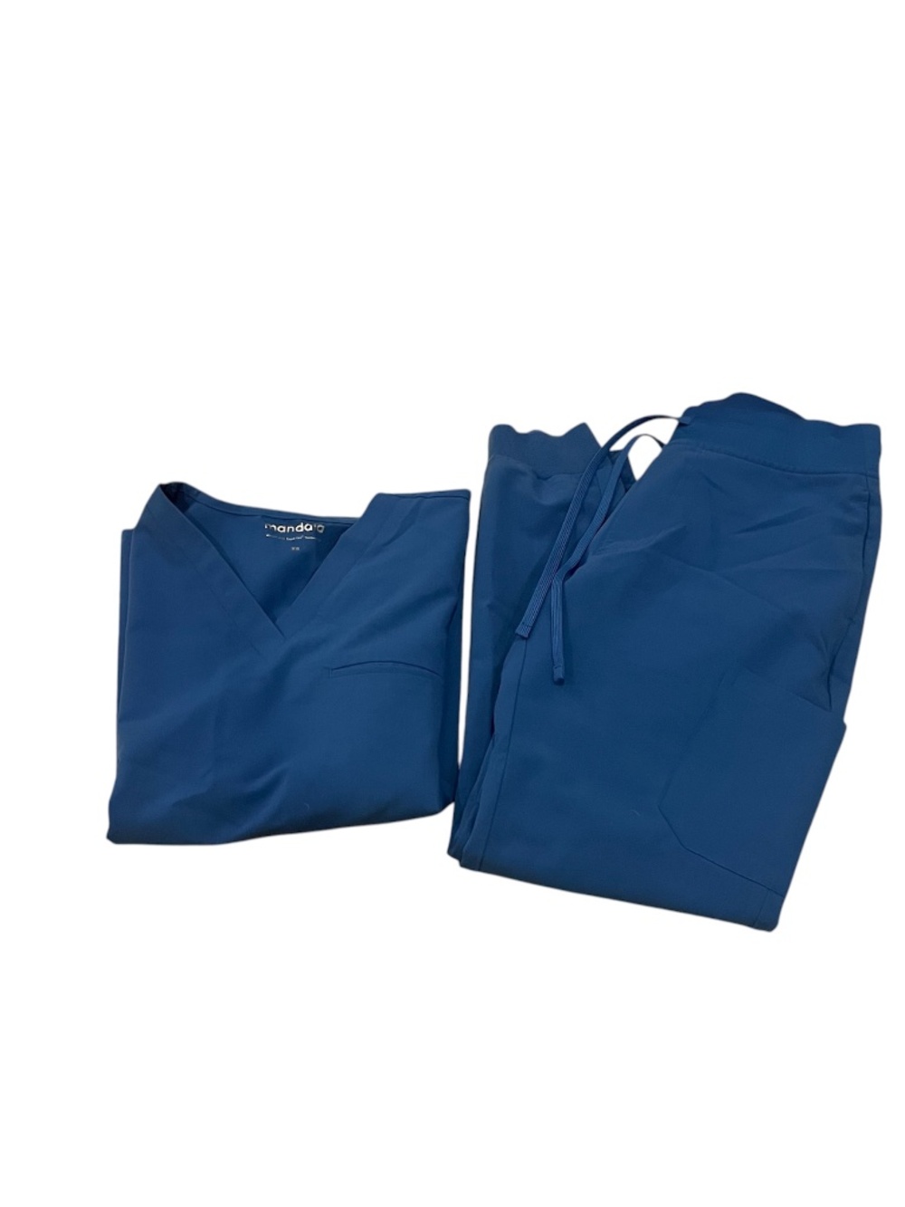 Mandala Blue Jogger Scrub Set Women’s Size XS